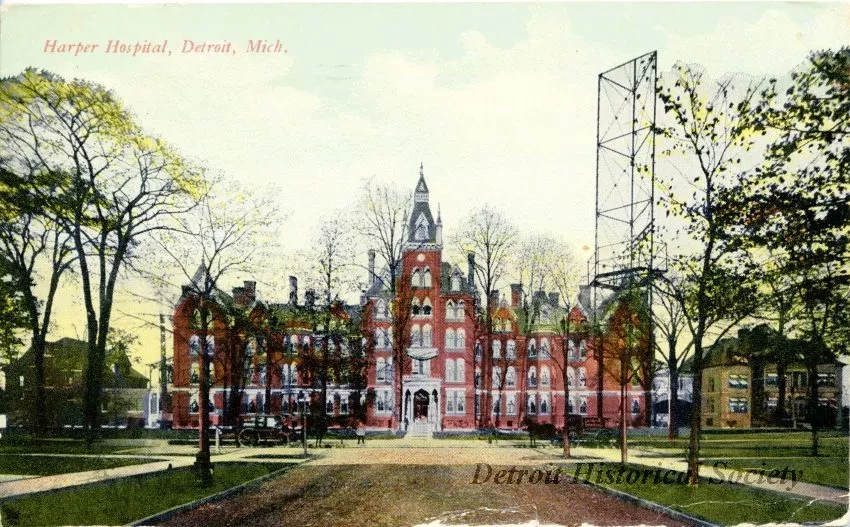 Postcard - Harper Hospital, Detroit, Mich. - Harper Hospital, Detroit, Mich.