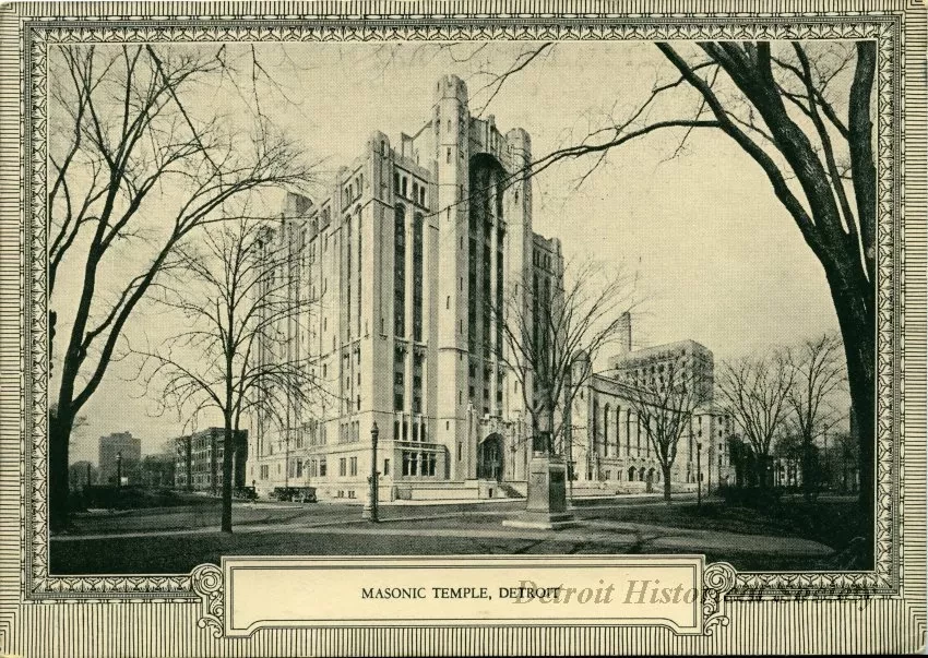 Postcard - Masonic Temple, Detroit