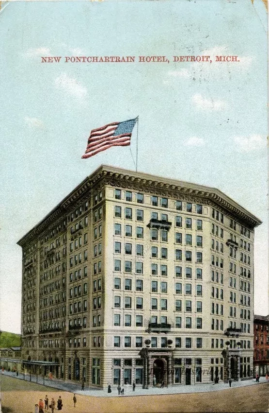Postcard - New Pontchartrain Hotel, Detroit, Mich.
