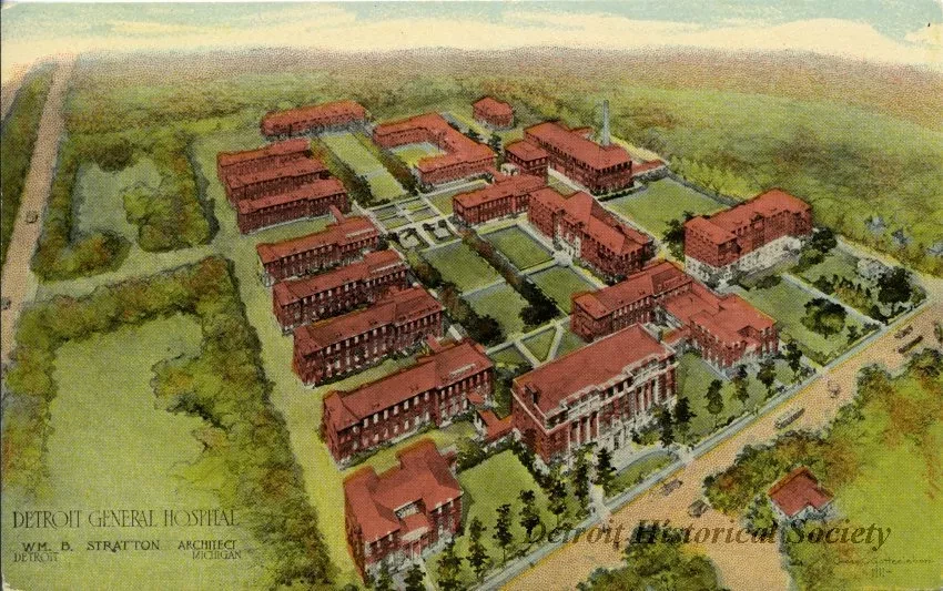 Postcard - Detroit General Hospital - Detroit General Hospital