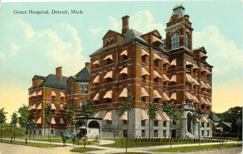 Postcard - Grace Hospital, Detroit, Mich. - Grace Hospital, Detroit, Mich.