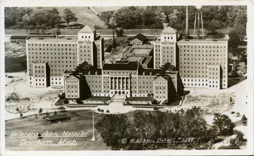 Postcard - Veterans Adm. Hospital, Dearborn, Mich.