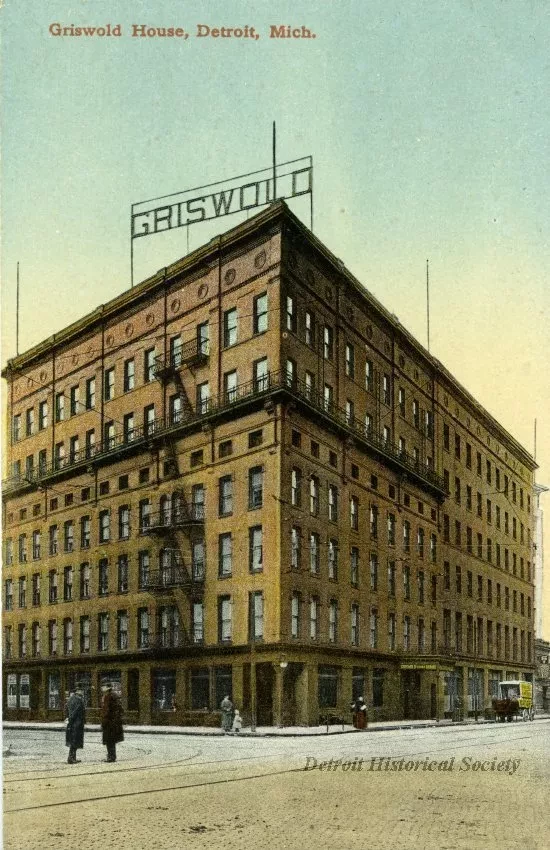 Postcard - Griswold House, Detroit, Mich.
