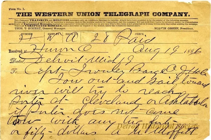 Telegram - The Western Union Telegraph Company