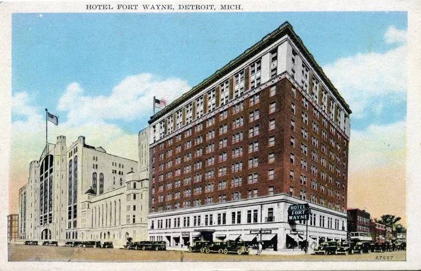 Postcard - Hotel Fort Wayne, Detroit, Mich.