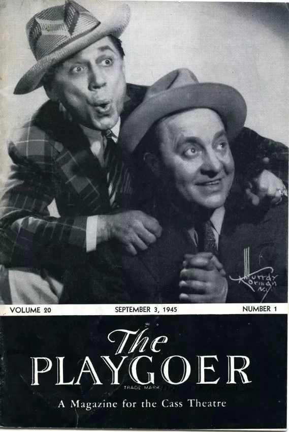 Program, Theater - The Playgoer, Volume 20, Number 1