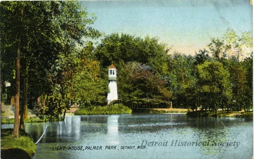 Postcard - Light House, Palmer Park, Detroit, Mich.