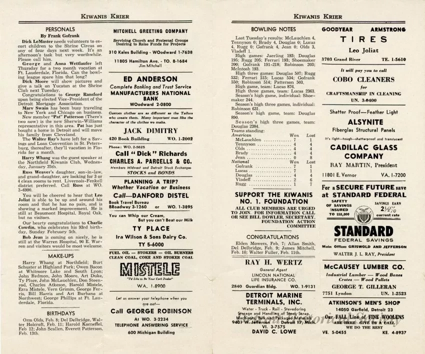 Newsletter - Kiwanis Krier, Vol. 38, No. 6