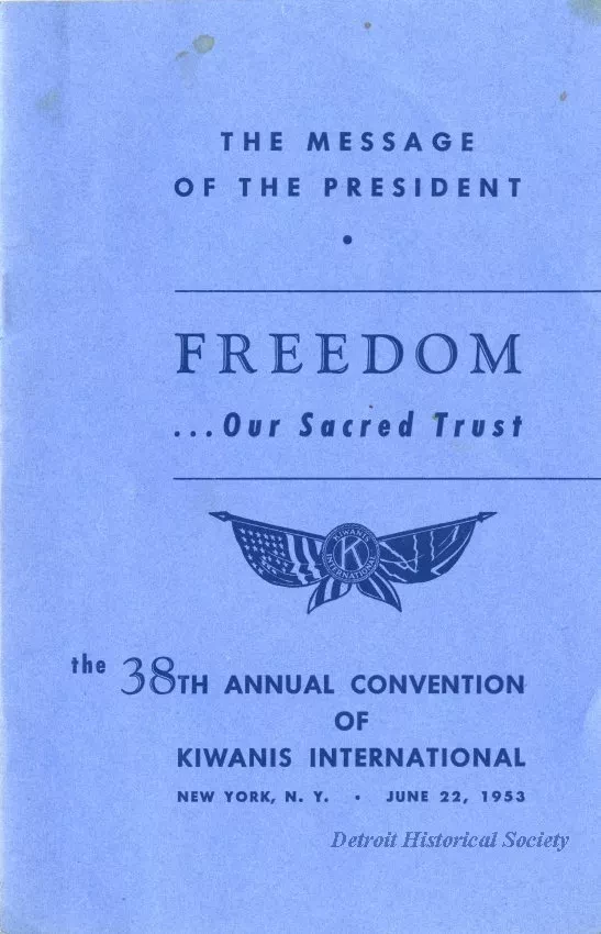 Booklet - The Message of the President, Freedom... Our Sacred Trust