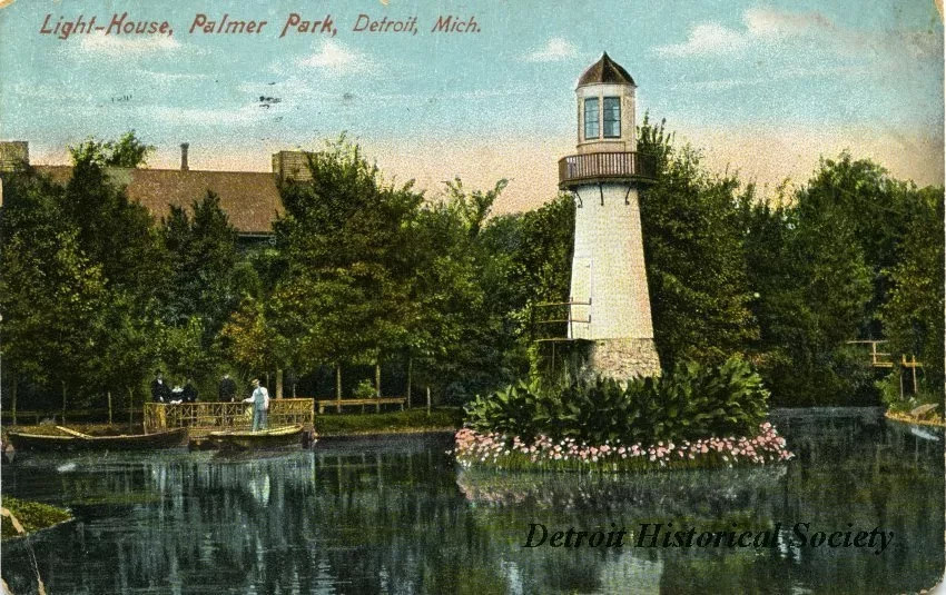 Postcard - Light-House, Palmer Park, Detroit, Mich.
