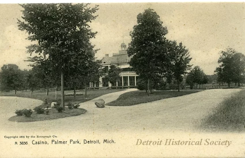 Postcard - Casino, Palmer Park, Detroit, Mich.