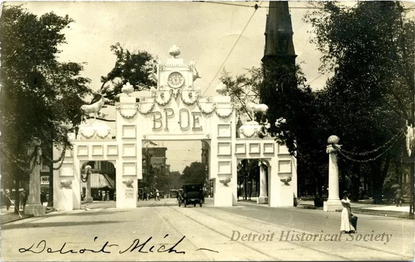 Postcard - Detroit Mich - Elk's National Convention