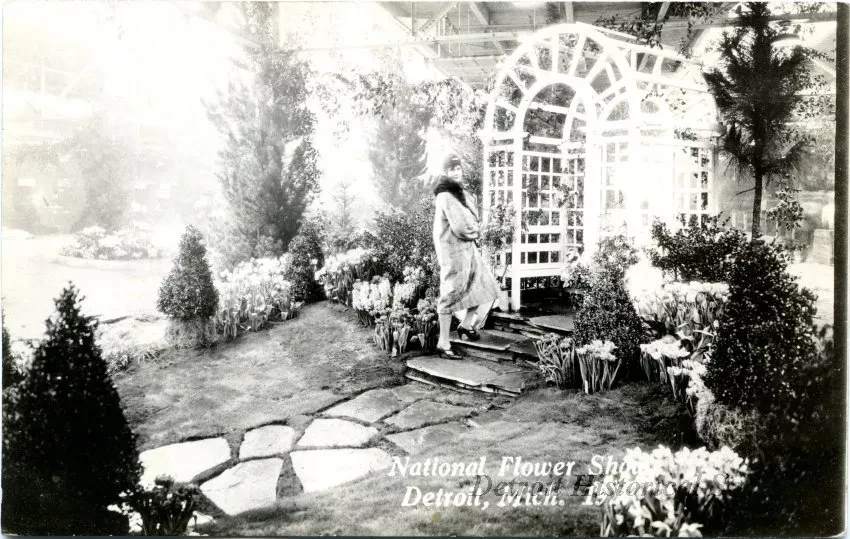 Postcard - National Flower Show, Detroit, Mich. 1927 - National Flower Show, Detroit, Mich. 1927