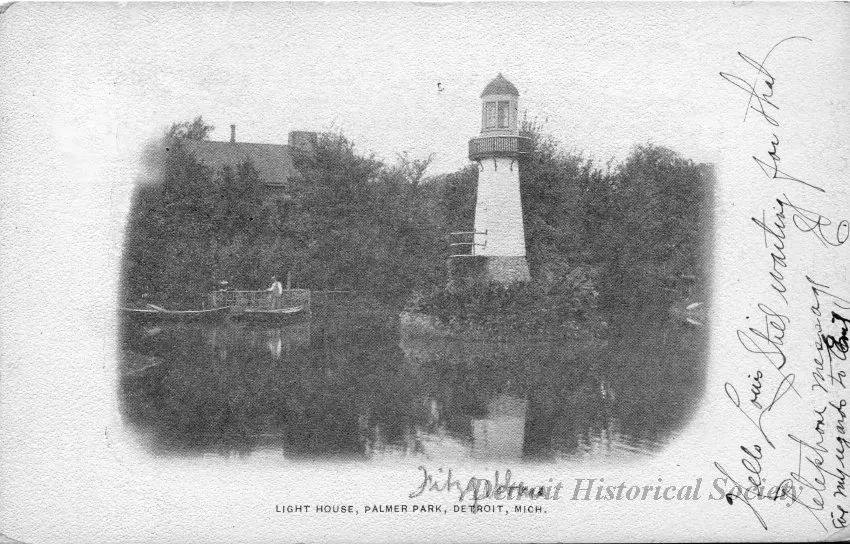 Postcard - Light House, Palmer Park, Detroit, Mich.
