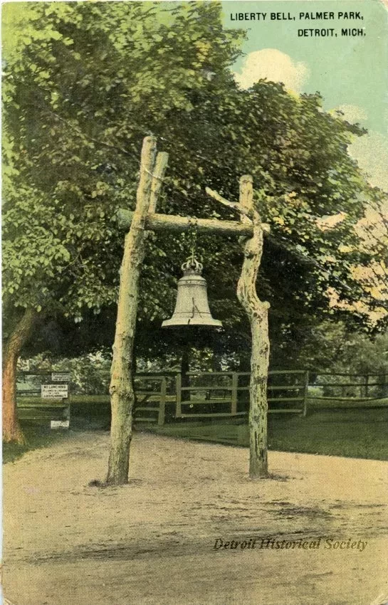 Postcard - Liberty Bell, Palmer Park, Detroit, Mich.