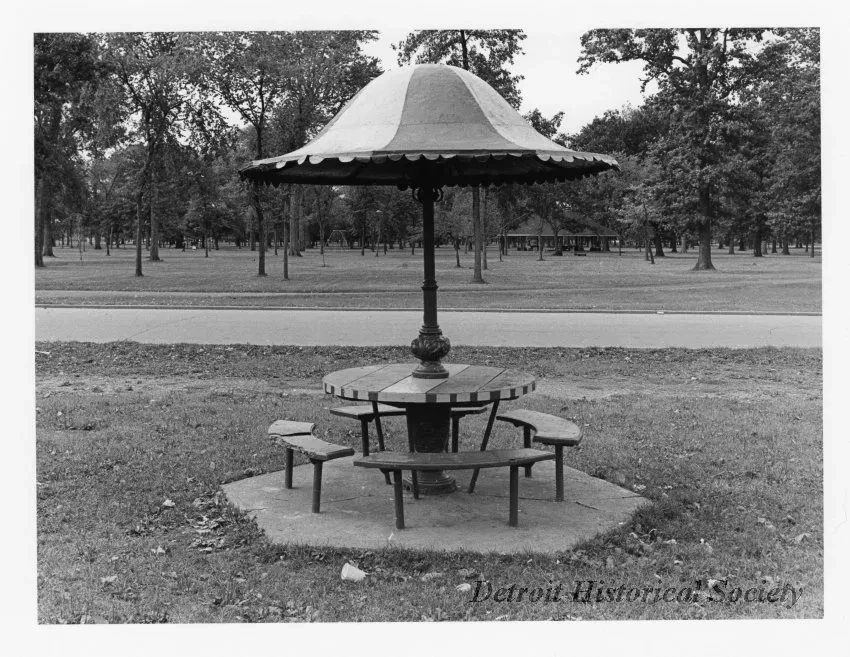 Print, Photographic - "Belle Isle Picnic Shelter - Table"