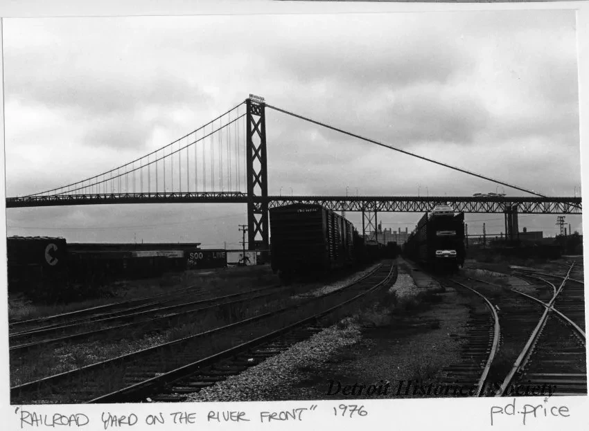 Print, Photographic - Railroad Yard on the River Front