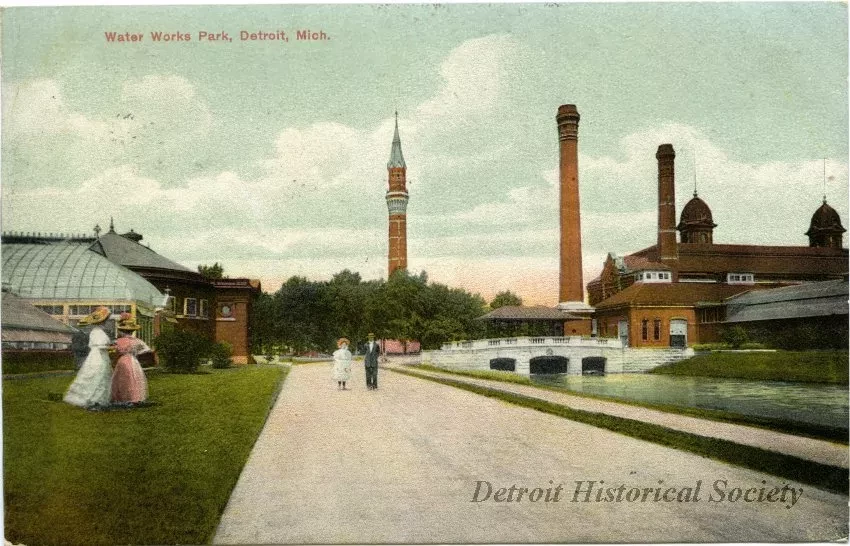 Postcard - Water Works Park, Detroit, Mich. - Water Works Park, Detroit, Mich.