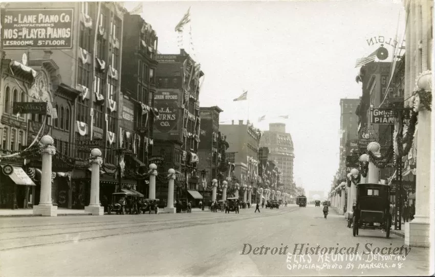 Postcard - Elks Reunion. Detroit 1910