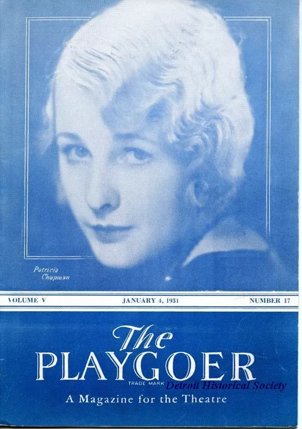 Magazine - The Playgoer, Volume V, Number 17