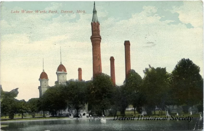 Postcard - Lake Water Works Park, Detroit, Mich. - Lake Water Works Park, Detroit, Mich.