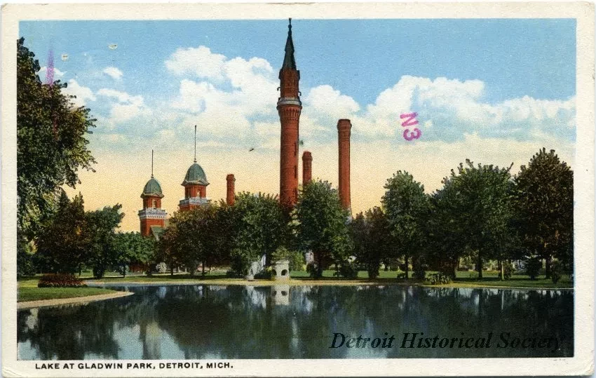 Postcard - Lake at Gladwin Park, Detroit, Mich. - Lake At Gladwin Park, Detroit, Mich.