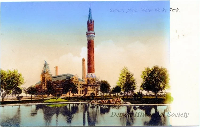 Postcard - Detroit, Mich. Water Works Park. - Detroit, Mich. Water Works Park