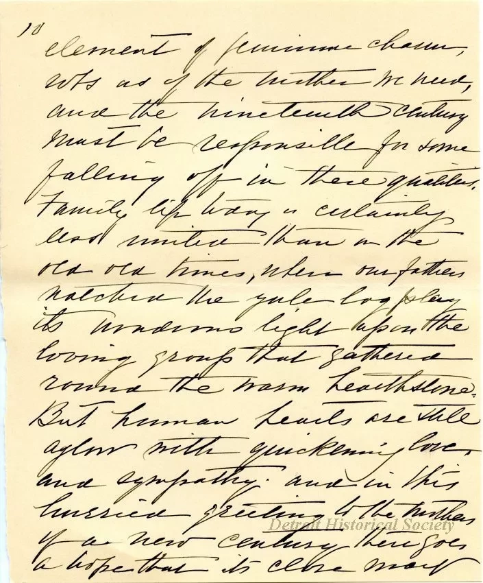 Letter - The American Mother in Detroit