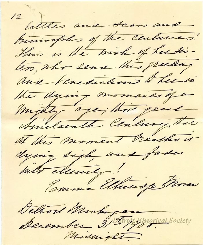 Letter - The American Mother in Detroit