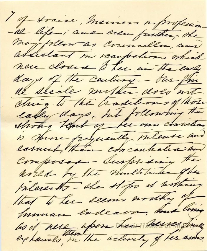 Letter - The American Mother in Detroit