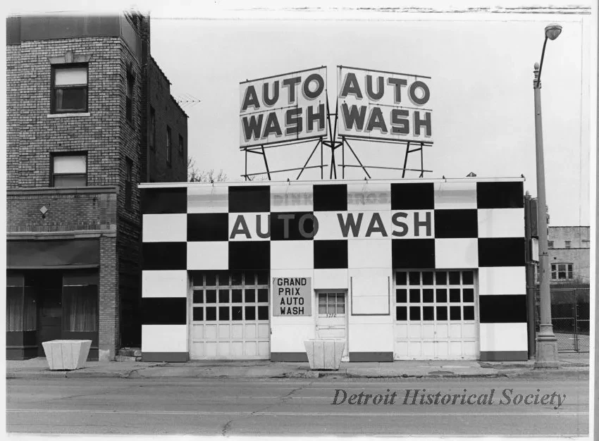 Print, Photographic - Auto Wash, Woodward Ave #5730