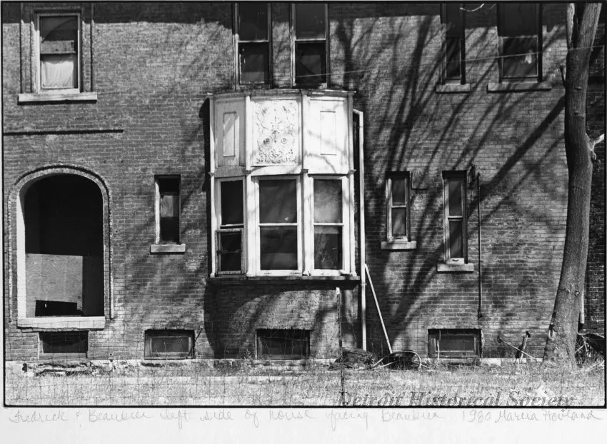 Print, Photographic - Frederick and Beaubien left side of house facing Beaubien