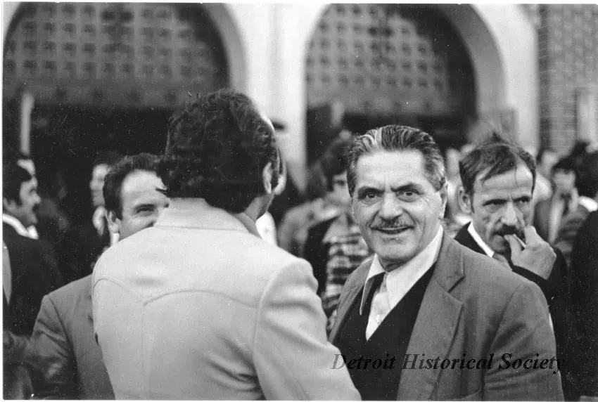 Print, Photographic - Albanian men after worship