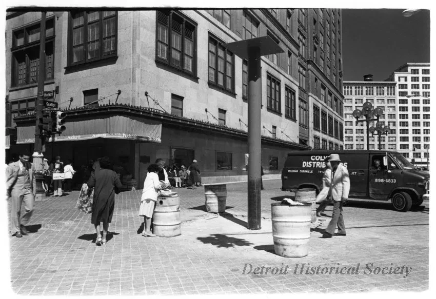 Print, Photographic - Northeast Corner of Woodward and Gratiot