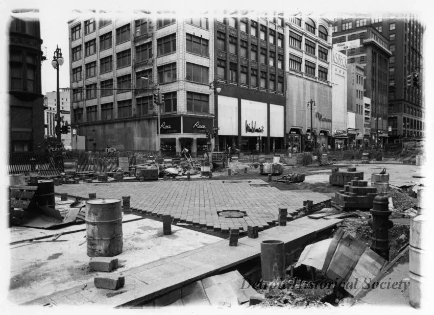Print, Photographic - Woodward and John R, Clifford Intersection; Looking Southeast
