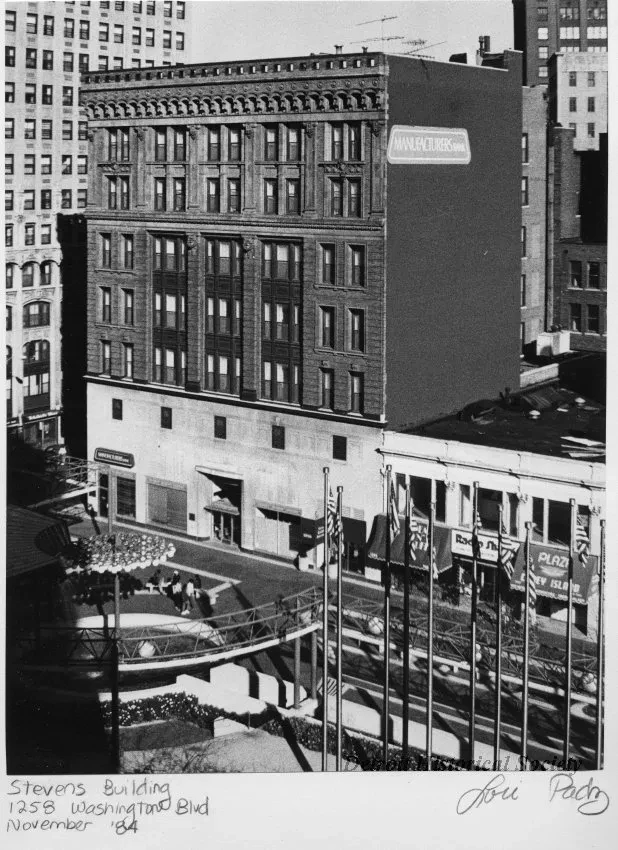 Print, Photographic - Stevens Building; 1258 Washington Blvd