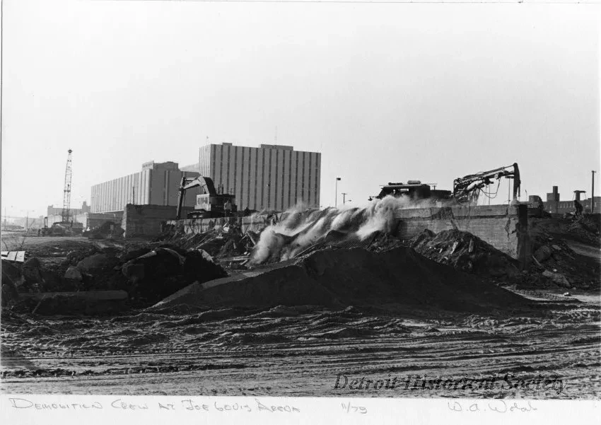 Print, Photographic - Demolition Crew at Joe Louis Arena
