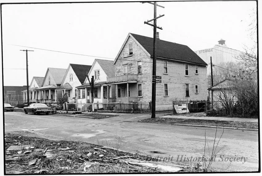 Print, Photographic - N. Side of Kirby Between Secor and G.T.W.R.R. Tracks