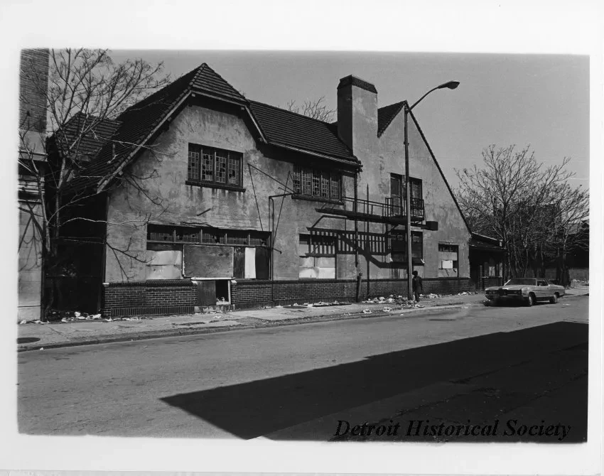 Print, Photographic - Old Arts and Crafts Bldg.; Watson St. between Woodward and John R