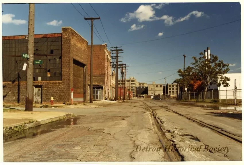 Print, Photographic - Wight Street Facing East Towards Uniroyal Tire Plant