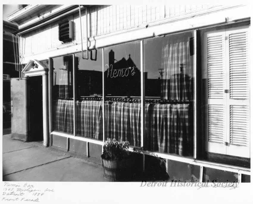 Print, Photographic - Nemo's Bar, 1348 Michigan, Detroit; Front Facade