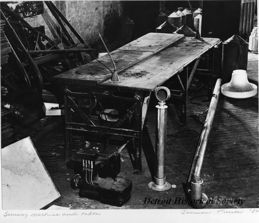 Print, Photographic - Sewing Machine and Table