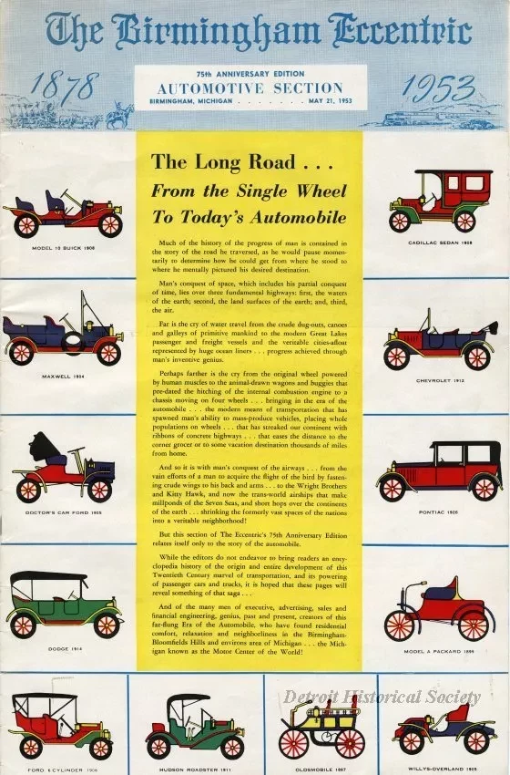 Supplement, Newspaper - The Birmingham Eccentric, 75th Anniversary Edition, Automotive Section