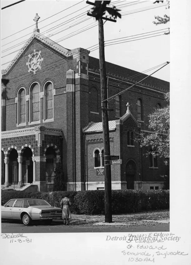 Print, Photographic - Church E Detroit; St. Catherine, St. Edward; Seminole, Sylvester