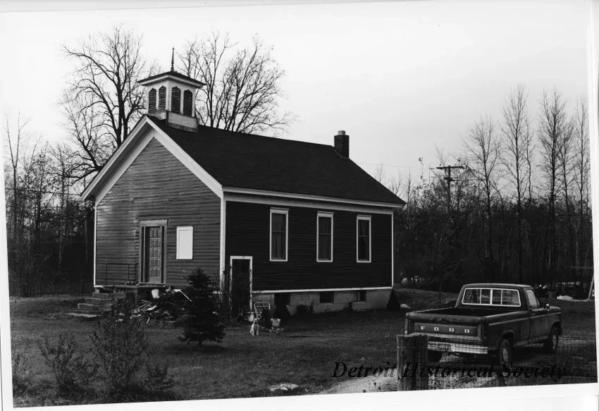 Print, Photographic - Eaton School, Lake Orion, Michigan, Oakland Township - front-side view