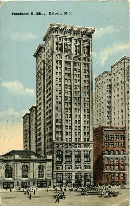 Postcard - Penobscot Building, Detroit, Mich.