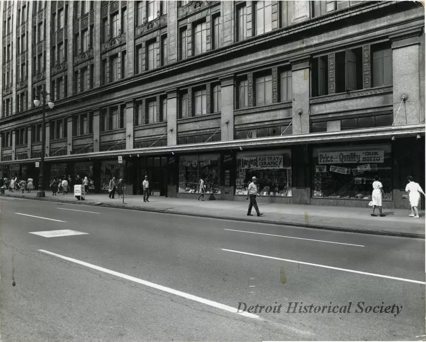 Print, Photographic - Eastern Side of Woodward Ave. Between Campus Martius and Gratiot Ave.