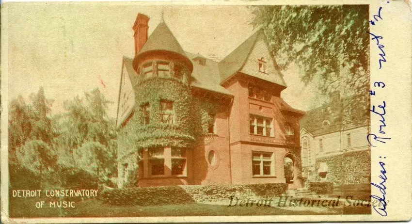 Postcard - Detroit Conservatory of Music