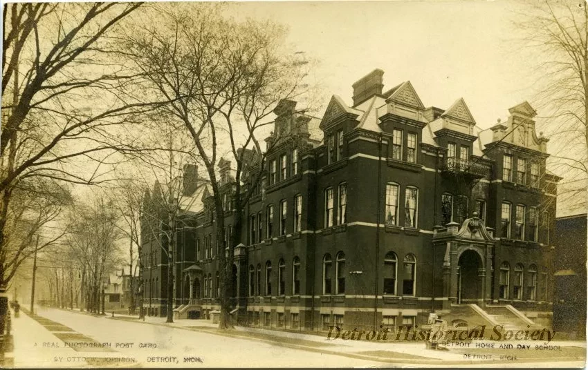 Postcard - The Detroit Home and Day School, Detroit, Mich.