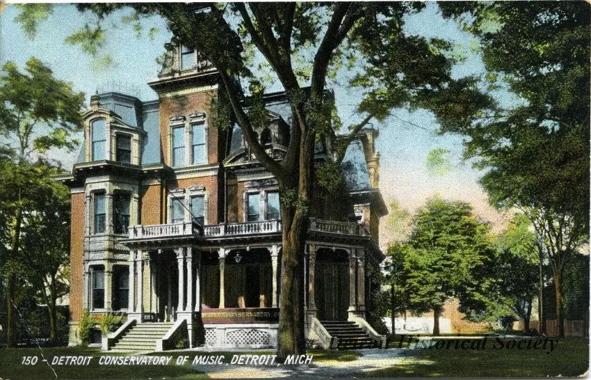 Postcard - Detroit Conservatory of Music, Detroit, Mich.